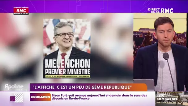 Jean-Luc Mélenchon répond aux critiques sur son affiche de campagne