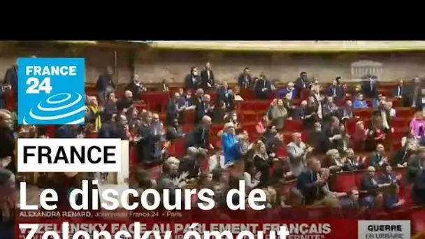 France : les députés et sénateurs touchés par le discours du président ukrainien devant le Parlement