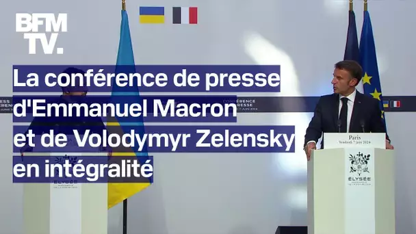 La conférence de presse d'Emmanuel Macron et de Volodymyr Zelinsky en intégralité