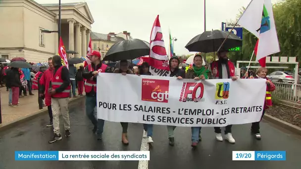 Rentrée sociale sous la pluie à Périgueux