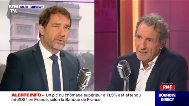 Christophe Castaner face à Jean-Jacques Bourdin en direct