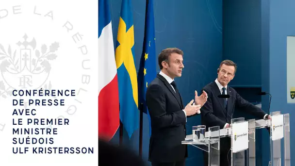 Conférence de presse conjointe avec le Premier ministre suédois Ulf Kristersson.