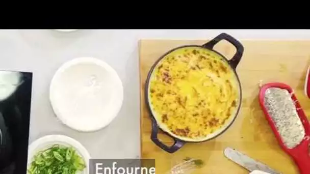 Le parmentier de boudin, fruits de la passion, gratiné au comté de Bruno Sohn