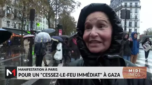 Manifestation à Paris : Pour un cessez-le-feu immédiat à Gaza