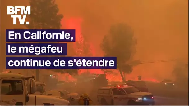 En Californie, le mégafeu continue de s'étendre