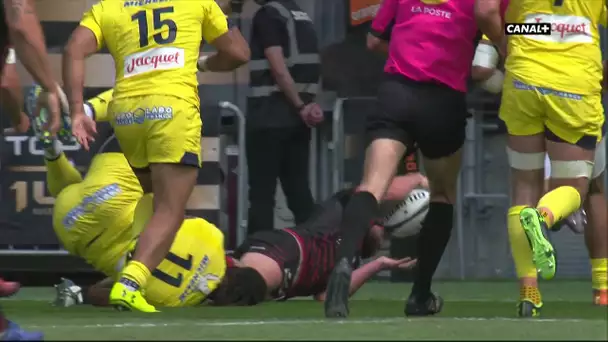 Top 14 - 1/2 finale - Clermont / Lyon : L'essai de Gill face à Clermont