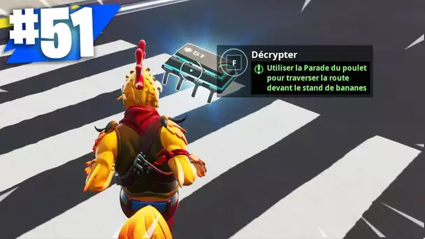 PUCE DE DECRYPTAGE 51 : UTILISER LA PARADE DU POULET POUR TRAVERSER LA ROUTE DEVANT LE STAND BANANE