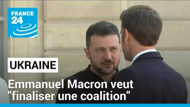 Emmanuel Macron veut "finaliser" une coalition pour envoyer des instructeurs en Ukraine