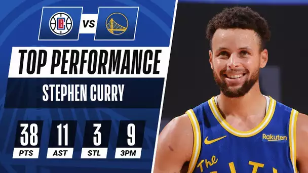 Stephen Curry GOES OFF For 38 PTS & 11 AST To Guide Warriors!