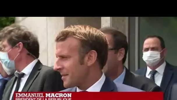 "Si des réformes ne sont pas faites, le Liban continuera de s'enfoncer", déclare Macron à Beyrouth