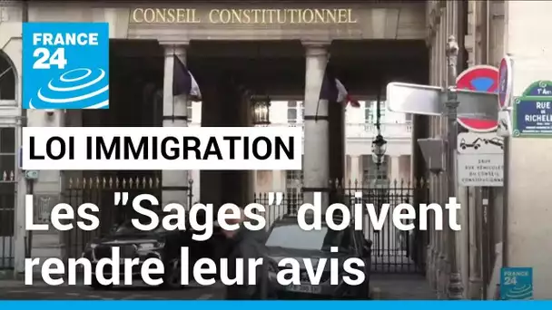 Loi immigration : le Conseil Constitutionnel doit rendre son avis ce jeudi • FRANCE 24