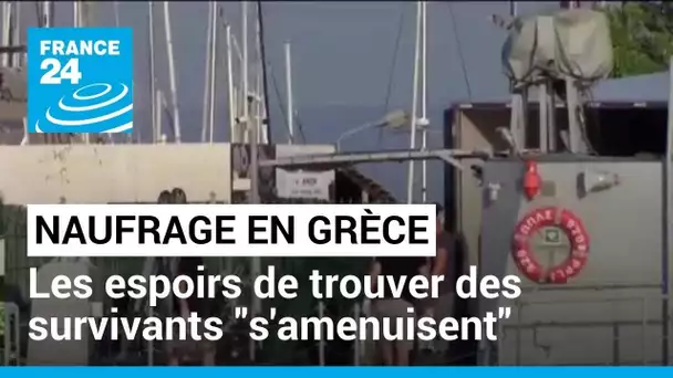 Après le naufrage au large de la Grèce, les espoirs de trouver des survivants "s'amenuisent"