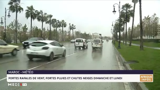 Alerte météo : Fortes rafales de vent, pluie et neige attendus dans certaines provinces du Maroc