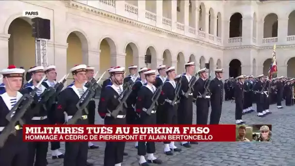 Hommage national aux deux commandos : la parole et l'attitude présidentielle très regardées