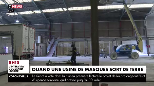 Construite en un temps record, la première usine de masques d'Ile-de-France ouvrira début mai