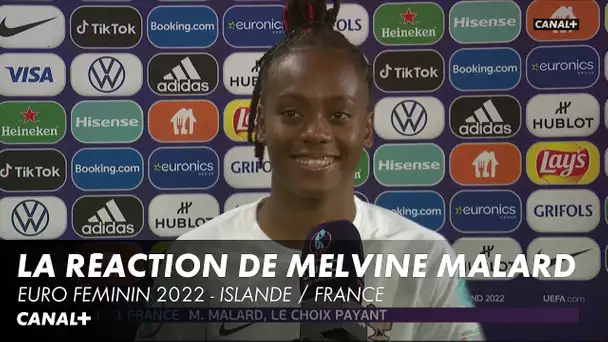 La réaction de Melvine Malard après Islande / France - Euro Féminin 2022