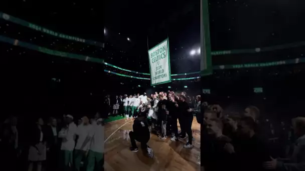 Banner No. 18- RAISED For the Boston Celtics! ☘️✅|#Shorts