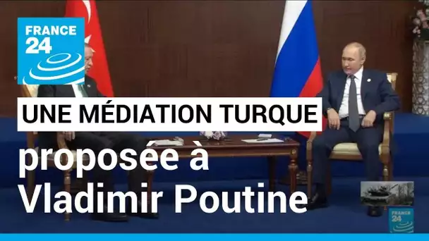 À Astana, Recep Tayyip Erdogan propose ses services à Vladimir Poutine pour ramener la paix