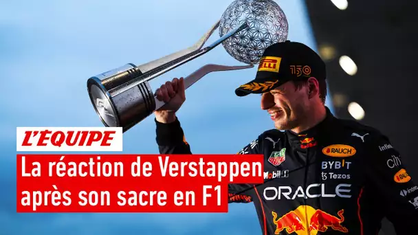 "Ce deuxième titre est plus gratifiant" : Max Verstappen se confie sur son sacre en Formule 1