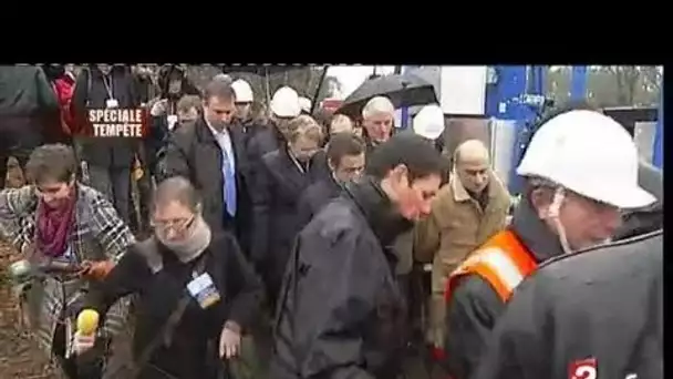 [Au lendemain de la tempête, visite de Sarkozy en Gironde]