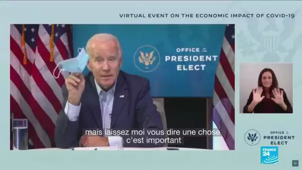 Joe Biden demande aux Américains de porter le masque pendant les 100 premiers jours de son mandat