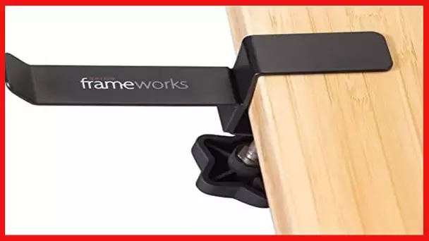 Gator Frameworks Cases Frameworks Headphone Hanger for Desks (GFW-HP-HANGERDESK), Black Small