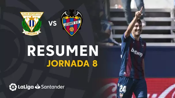 Resumen de CD Leganés vs Levante UD (1-2)