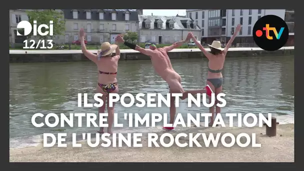 Ils posent nus contre l'implantation de l'usine Rockwool dans l'Ainse