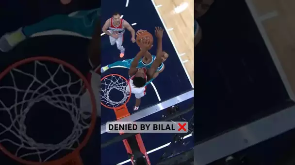 EMPHATIC block by Wizards rookie Bilal Coulibaly! 👏 | #Shorts