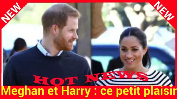 Meghan et Harry: ce petit plaisir qu’il se sont offerts “à titre privé” après leur visite