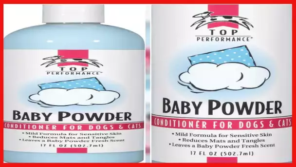 Top Performance Baby Powder Pet Conditioner, 17-Ounce, 17 Ounce