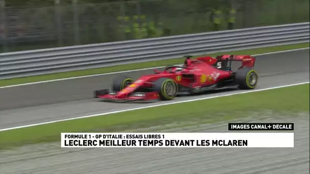 Charles Leclerc meilleur temps sur la 1re séance d'essais