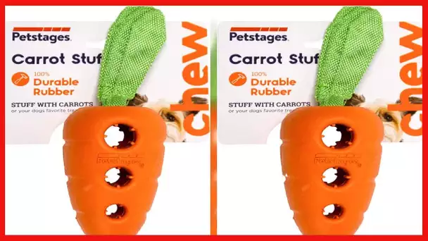 Petstages Carrot Stuffer Treat-Dispensing Interactive Dog Toy