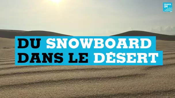 Du snowboard dans le désert