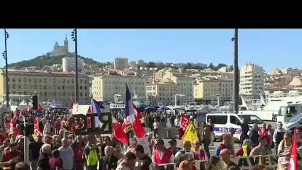 France : Plus de 10 000 manifestants réunis contre la réforme des retraites