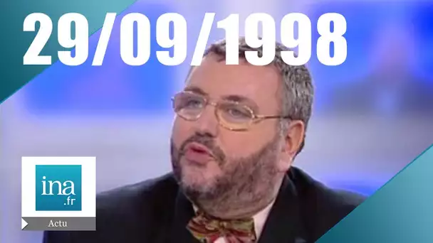 20h France 2 du 29 septembre 1998 | L'état de santé de Jean-Pierre Chevènement | Archive INA