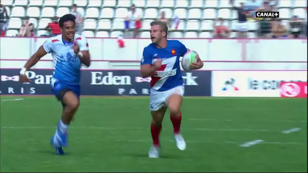 Paris Sevens - L'essai de Marvin O'Connor face aux Samoa