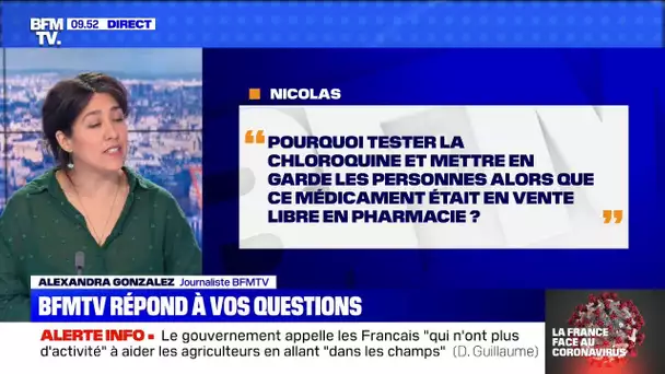 Pourquoi tester la chloroquine, pourtant vendue en pharmacie ? BFMTV répond à vos questions