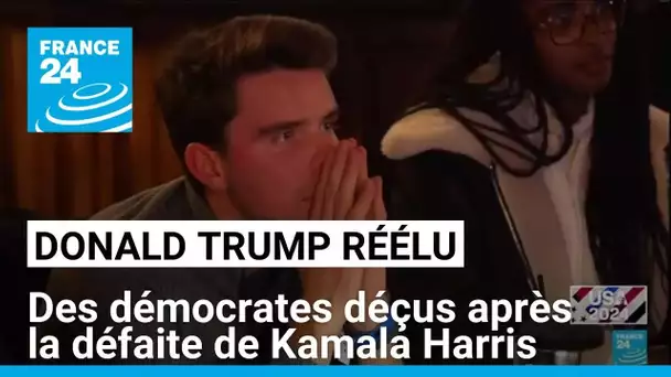 Donald Trump réélu : des démocrates déçus après la défaite de Kamala Harris • FRANCE 24