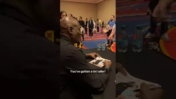 Michael Cooper reconnects with a young fan 🥹❤️#24HoopClass | #Shorts