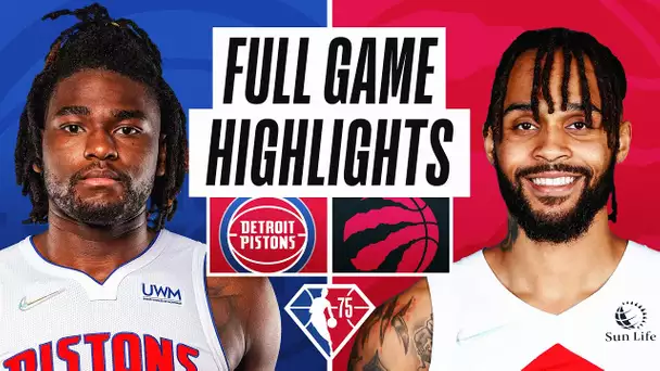 PISTONS at RAPTORS | FULL GAME HIGHLIGHTS | November 13, 2021