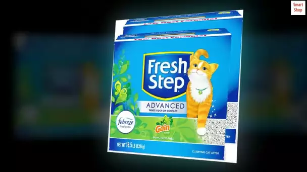 Fresh Step Advanced Cat Litter, Clumping Cat Litter, 99.9% Dust-Free, Gain Scent, 37 lbs Total