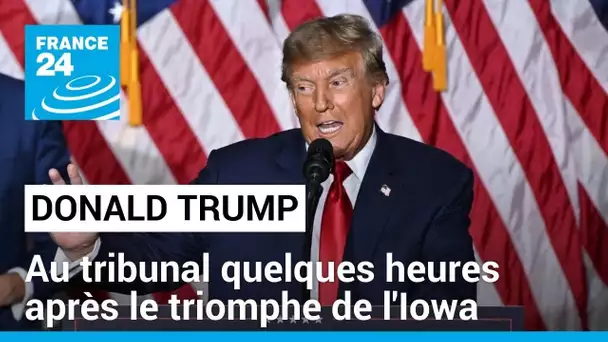 En pleines primaires des républicains, Trump retourne à son procès en diffamation à New York