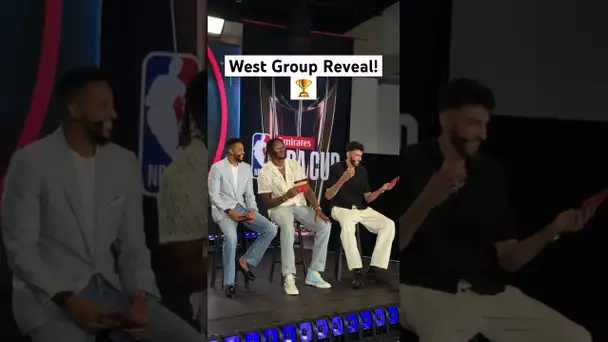 Emirates NBA Cup West Group Reveal! 😤🏆|#Shorts