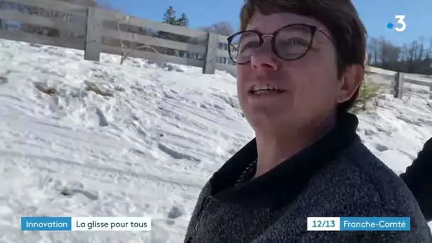 Haute-Saône : des balades sur la neige en fauteuil roulant avec une luge adaptée