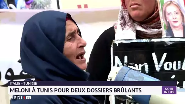 Giorgia Meloni à Tunis pour deux dossiers brûlants