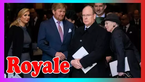 Commémoration du prince Philip († 99) : le prince Albert est (encore) venu s@ns Charlène