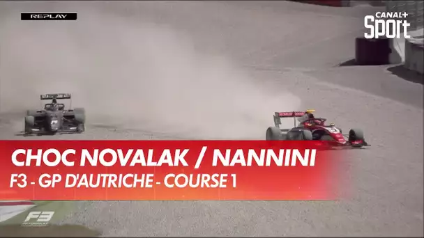 Malheureuse sortie de piste de Novalak à cause de Nannini