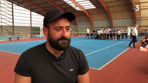 Michaël Jeremiasz, quadruple médaillé des Jeux paralympiques , en visite à Héricourt