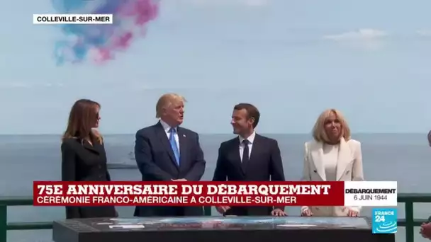 En Normandie, Macron et Trump célèbrent le D-Day et la liberté